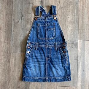 GAP Blue Denim Overall Dress Size Small 6/7